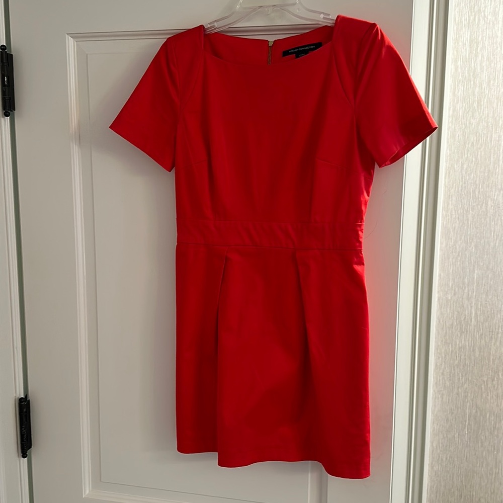 French Connection orange dress